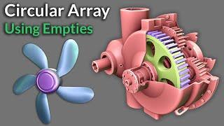 Circular Array using an Empty  Blender Secrets