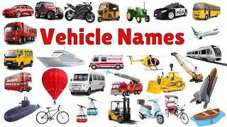 Vehicle Names  Types of Vehicles in English Vehicles Vocabulary Words Mode of Transport #vehicle