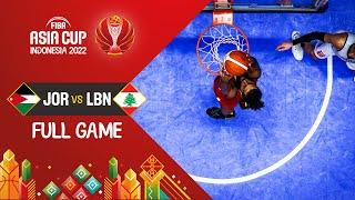 Jordan  - Lebanon   Semi Final   Basketball Full Game - #FIBAASIACUP 2022