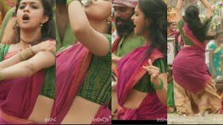 South Indian actress Keerthi Suresh hot rare navel show   hot Ass shake   hot chubby navel 