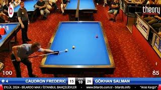 Frederic CAUDRON vs Gökhan SALMAN FİNAL  - 22.BİLARDOMAX BALABAN-THEORY 3 Cushion Billiards LEAGUE