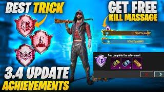 Get Free Kill Msg For Everyone  3.4 Update New Achievements  Demon Hunter  PUBGM