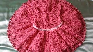 Платье крючком с атласной лентой  How crochet a dress