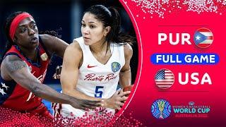 Puerto Rico v USA  Full Basketball Game  FIBA Womens Basketball World Cup 2022