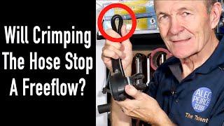 Will Crimping The Hose Stop A Freeflow? - Scuba Tech Tips  S13E06