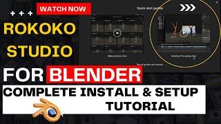 how to install rokoko studio free & setup rokoko addon for blender  blender tutorials