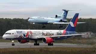1 HOUR PLANESPOTTING  100 LANDING AND TAKEOFF   RUSSIA  DOMODEDOVO