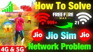  Free Fire Network Problem Jio Sim   FF Network Problem  Free Fire 999+ Problem Jio Sim