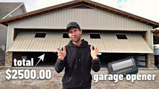 Best DIY Door For a Hangar or Shop Full BUILD