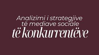 Analizimi i strategjive të mediave sociale të konkurrentëve