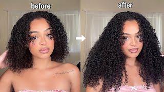 INSTANT LENGTH & VOLUME Quick & Easy Curly Clip In Extensions Tutorial  CurlsQueen