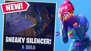 SNEAKY SILENCERS *NEW* Gamemode in Fortnite Battle Royale  JeromeASF