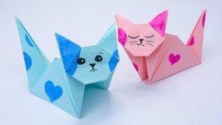 Paper crafts  Paper CAT  Origami Cat