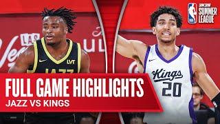 JAZZ vs KINGS  NBA SUMMER LEAGUE  FULL GAME HIGHLIGHTS