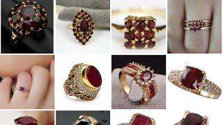 Luxury fashion for girls Ruby Rings designs  super stylish ruby and gold rings