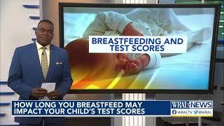 How long you breastfeed may impact your kids test scores