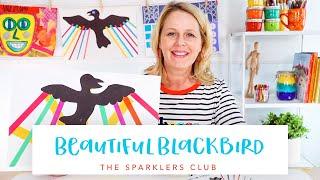Beautiful Blackbird  BLACK HISTORY MONTH ART PROJECT