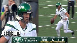 Aaron Rodgers FULL New York Jets DEBUT  NASTY TD THROW 