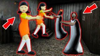 Baby Granny Granny vs Squid Game 오징어 게임 - funny horror animation parody p.130