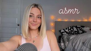 ASMR on Myself  Tracing Tickling and Touching my own Skin and Hair 