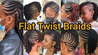 Super Cute Twist Braids  Flat Twist Braids Hairstyles for Black Women  Passion Twist Braids
