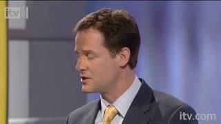 The First Election Debate - Nick Clegg on the expenses scandal  ITV