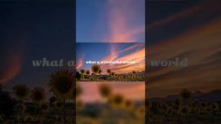 What A Wonderful World Lyrics - Louis Armstrong #whatawonderfulworld #viral #trending #viralvideo