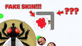 AGAR.IO  FUNNY FAKE SKIN TROLLING + MACRO GAME-PLAYS