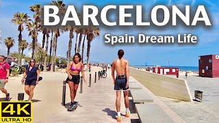 Barcelona Spain Walking tour Sunny Kingdom - 4K Ultra HD