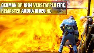 HD F1 1994 German Grand Prix Benetton Verstappen Fire REMASTER SLOW MOTIONFRAME by FRAME