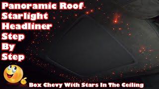 Custom Starlight Headliner Install  Panoramic Sunroof STEP BY STEP Box Chevy Caprice LS Brougham