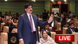 LIVE   CM Sindh Murad Ali Shah Speech In Sindh Assembly  Dunya News