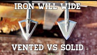 Iron Will Wide vented vs solid sound test