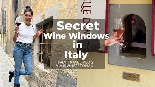You Had Me at WINE WINDOW  Secret WINE WINDOWS in ITALY