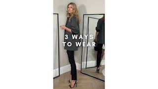 3 Ways to wear 1 minimal chic Winter jacket