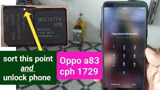 Oppo a83 unlock  cph1729 pin pattern password unlock new security