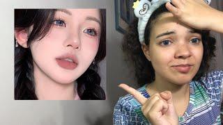 Latina Tries Douyin Makeup