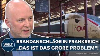 OLYMPIA 2024 Massiver Angriff Französische Bahn SNCF meldet Brandanschläge auf TGV-Infrastruktur