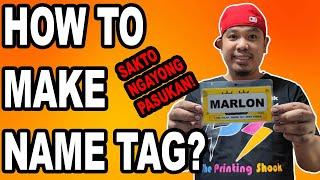 HOW TO MAKE NAME TAG USING MICROSOFT WORD  The Printing Shock  Marlon Ubaldo