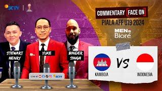  AFF U19 Asean Boys Championship - Cambodia vs Indonesia   Live Commentary Face On