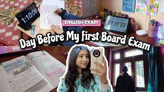 Prepare with me for my first board exam  Class 12th  English board exam  #reactionvideo #boards