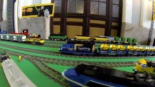 LEGO 9V 60052 RUNNING RAILROAD TRENBRICK 2014 CRS LEGO SHOW LED ARDUINO