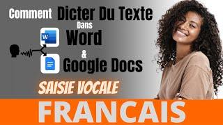 Comment dicter du texte dans Word et Google Docs Saisie Vocale