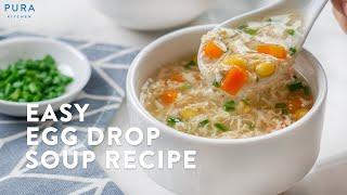Resep Sup Telur Simple Cuma 3 Bahan  Easy Egg Drop Soup Recipe