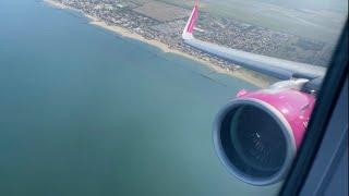 Wizz Air A321Neo flight Rome to London Gatwick