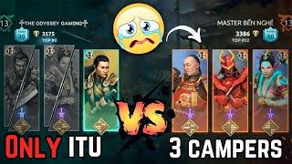 CAMPER Bullied me Will itu be able to take revenge? itu vs campers Team  Shadow Fight 4 Arena