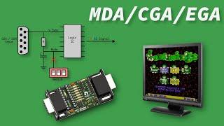 Updates of my MCE-Adapter simpe MDA CGA EGA converter