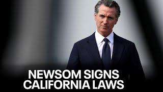 Newsom signs a slew of California bills into law  KTVU