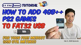 How to Add Large 4GB PS2 Games to FAT32 USB for Free Mcboot  USBUtil Tutorial