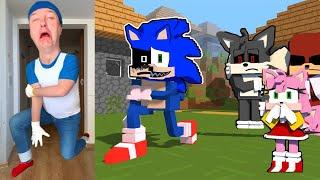 FNF Minecraft Animation VS Real Life  Sonic Losing Mind with Tails - Sad Ending